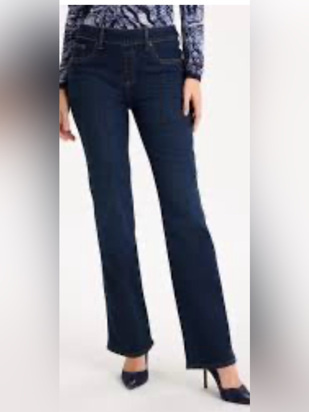 Chico's Dark Indigo Flare Jeans
